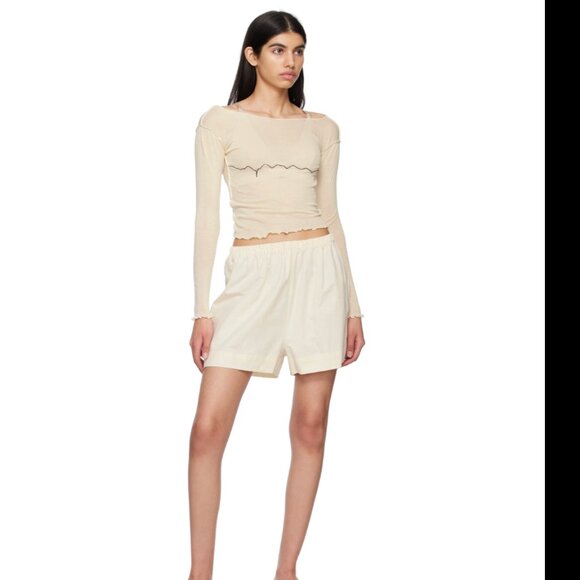 Baserange Tabbys Star Long Sleeve T-Shirt (Off-White, size M) - Picture 2 of 10